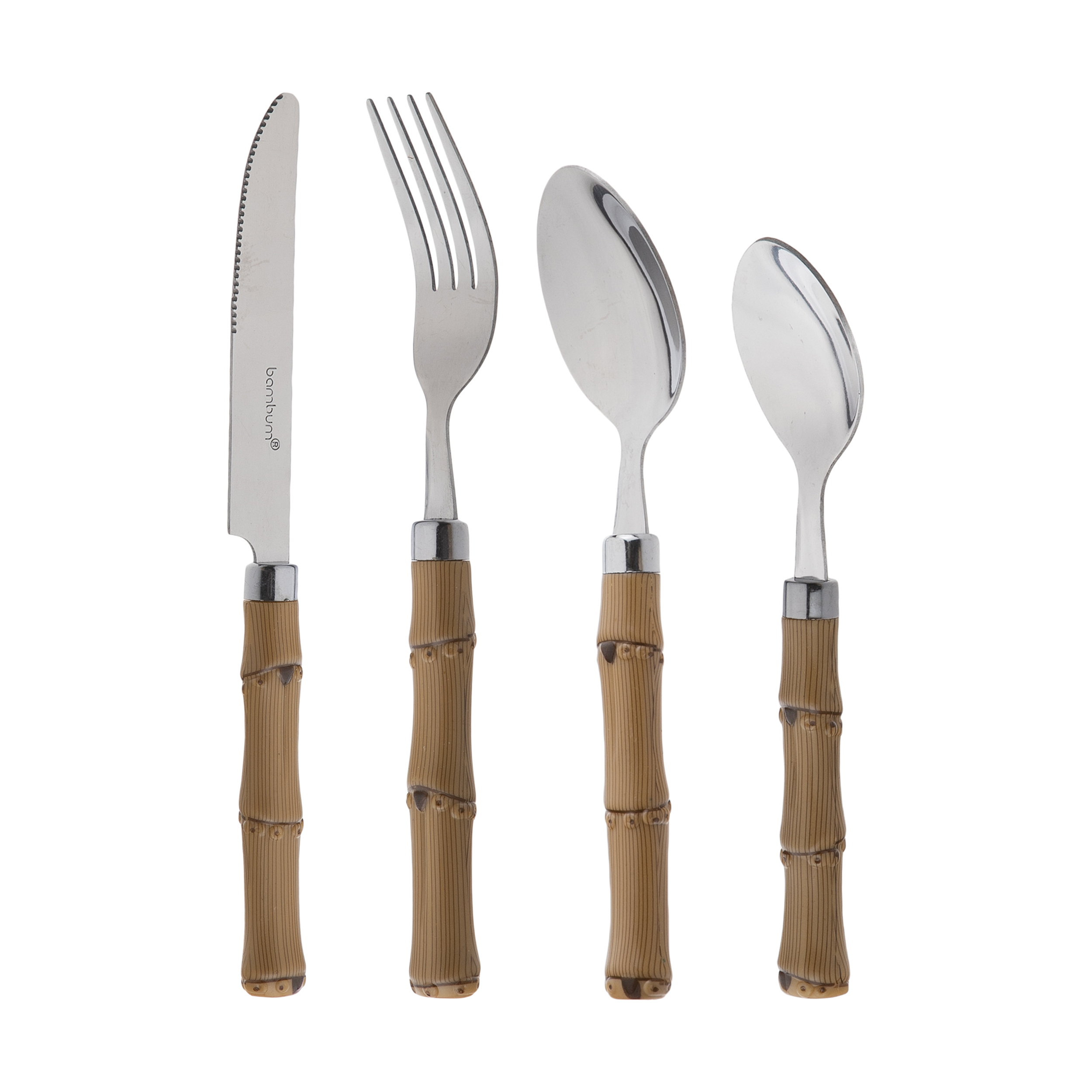 سرویس قاشق و چنگال 24 پارچه بامبوم مدل b1111 matia