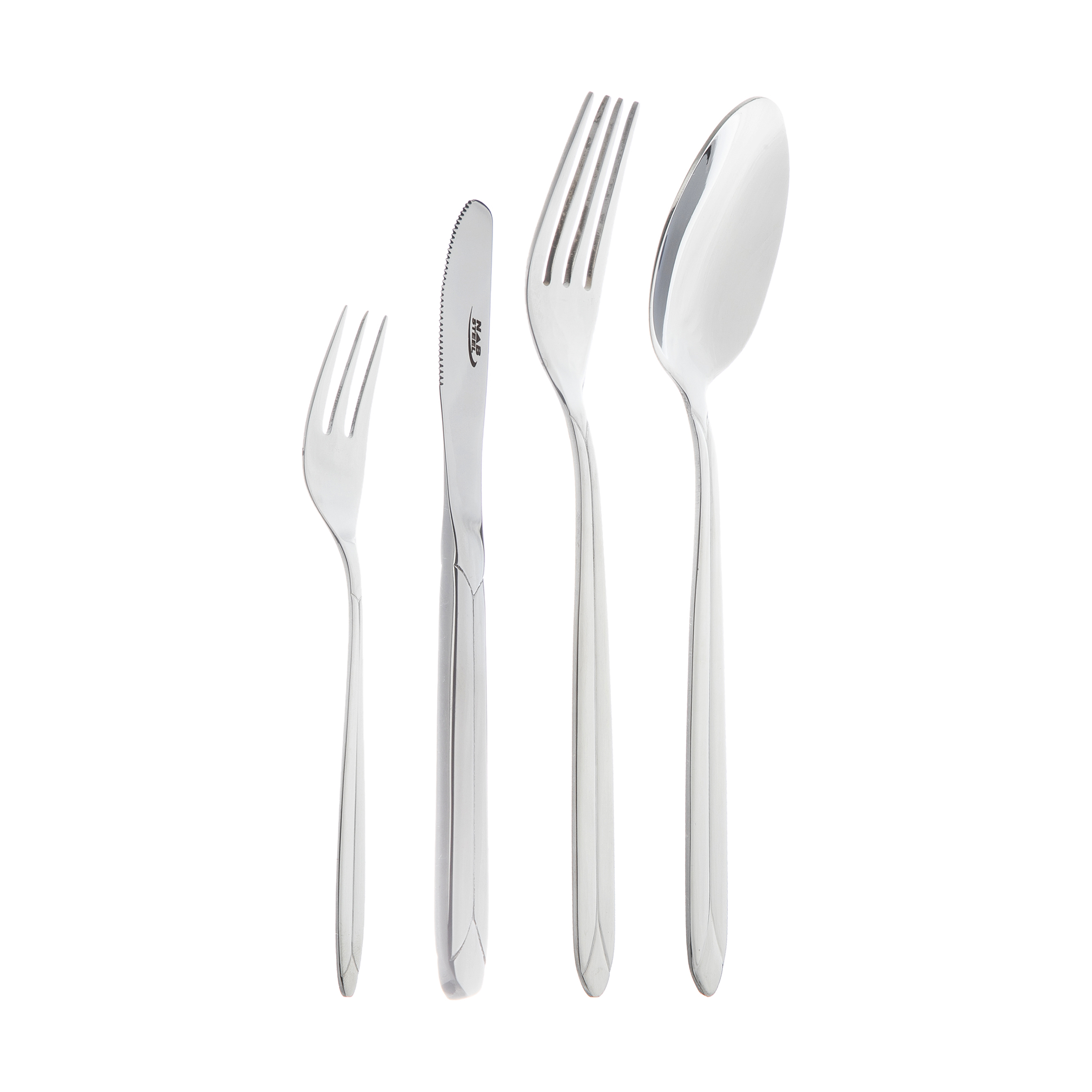سرویس قاشق و چنگال 24 پارچه ناب استیل مدل palermo کد 310