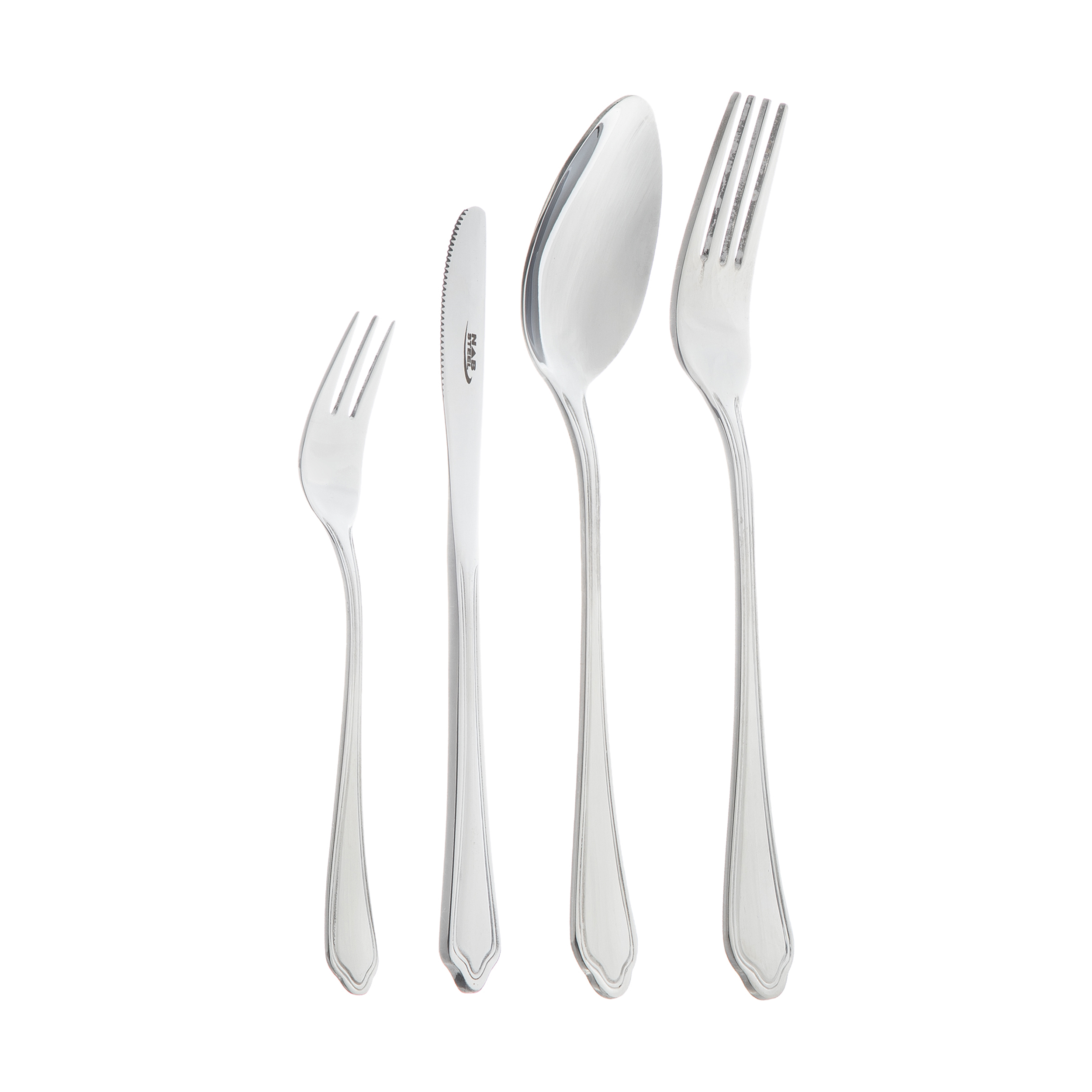 سرویس قاشق و چنگال 24 پارچه ناب استیل مدل veniz کد 310
