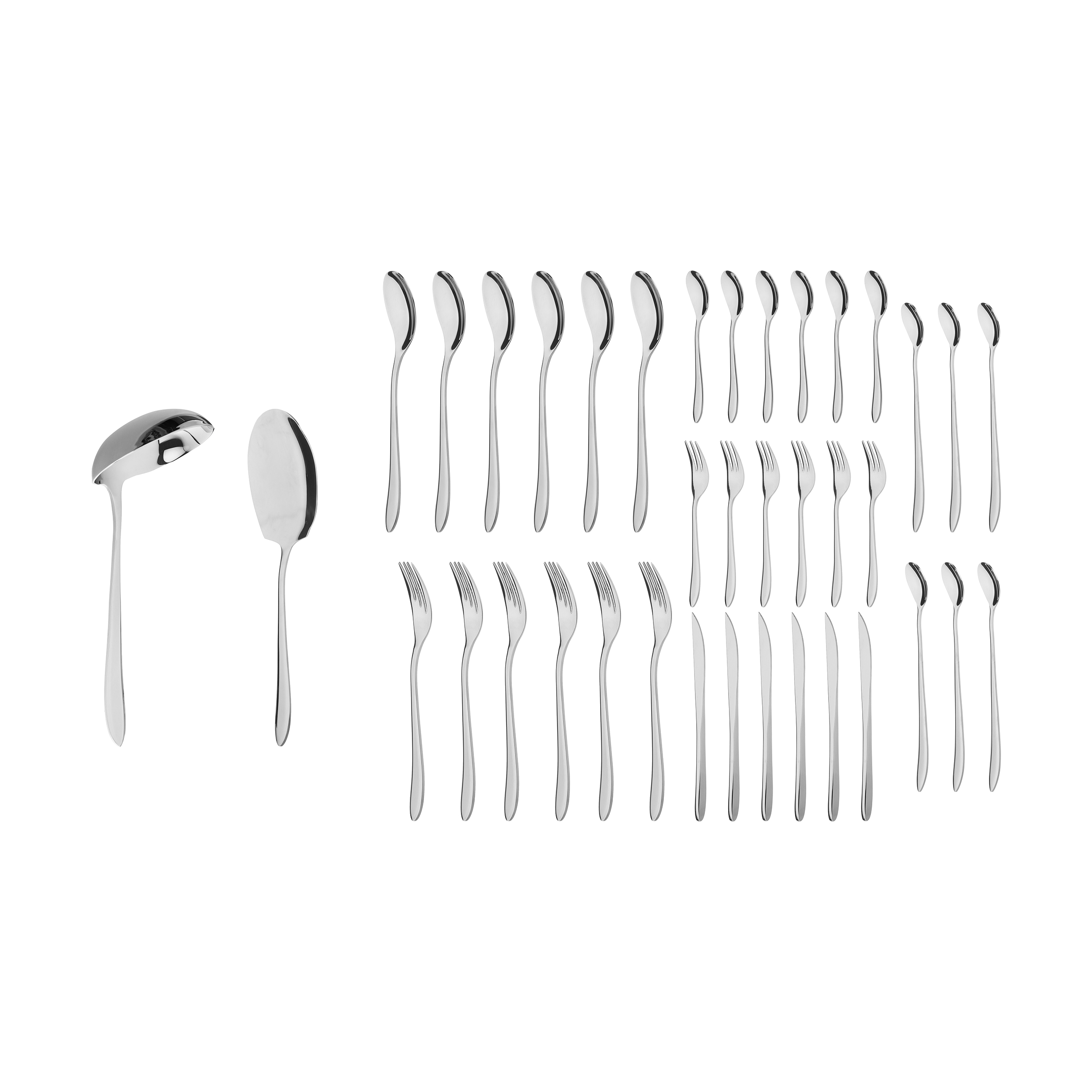 سرویس قاشق و چنگال 39 پارچه مدل m201