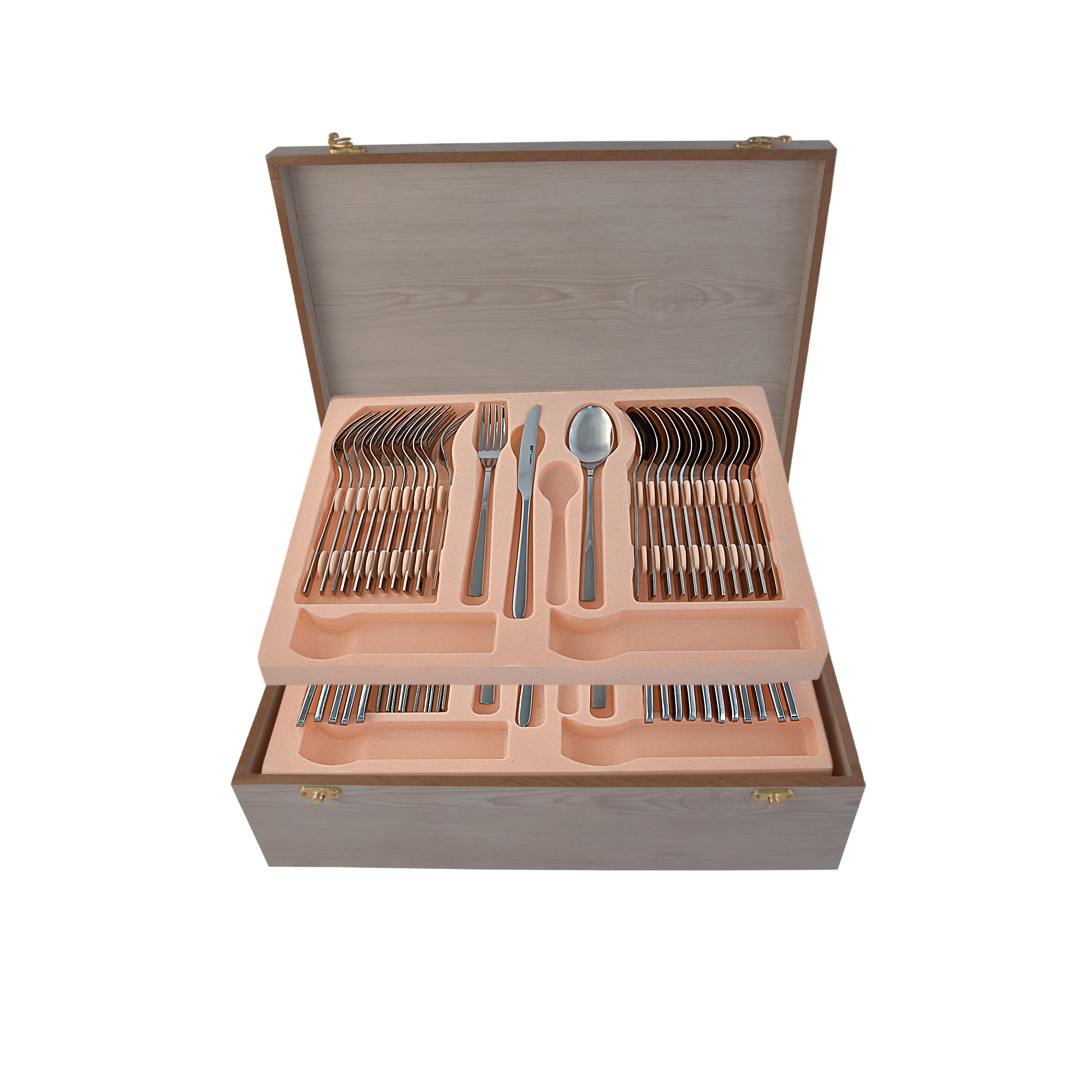 سرویس قاشق و چنگال 54 پارچه ام جی اس مدل dona(ge)006