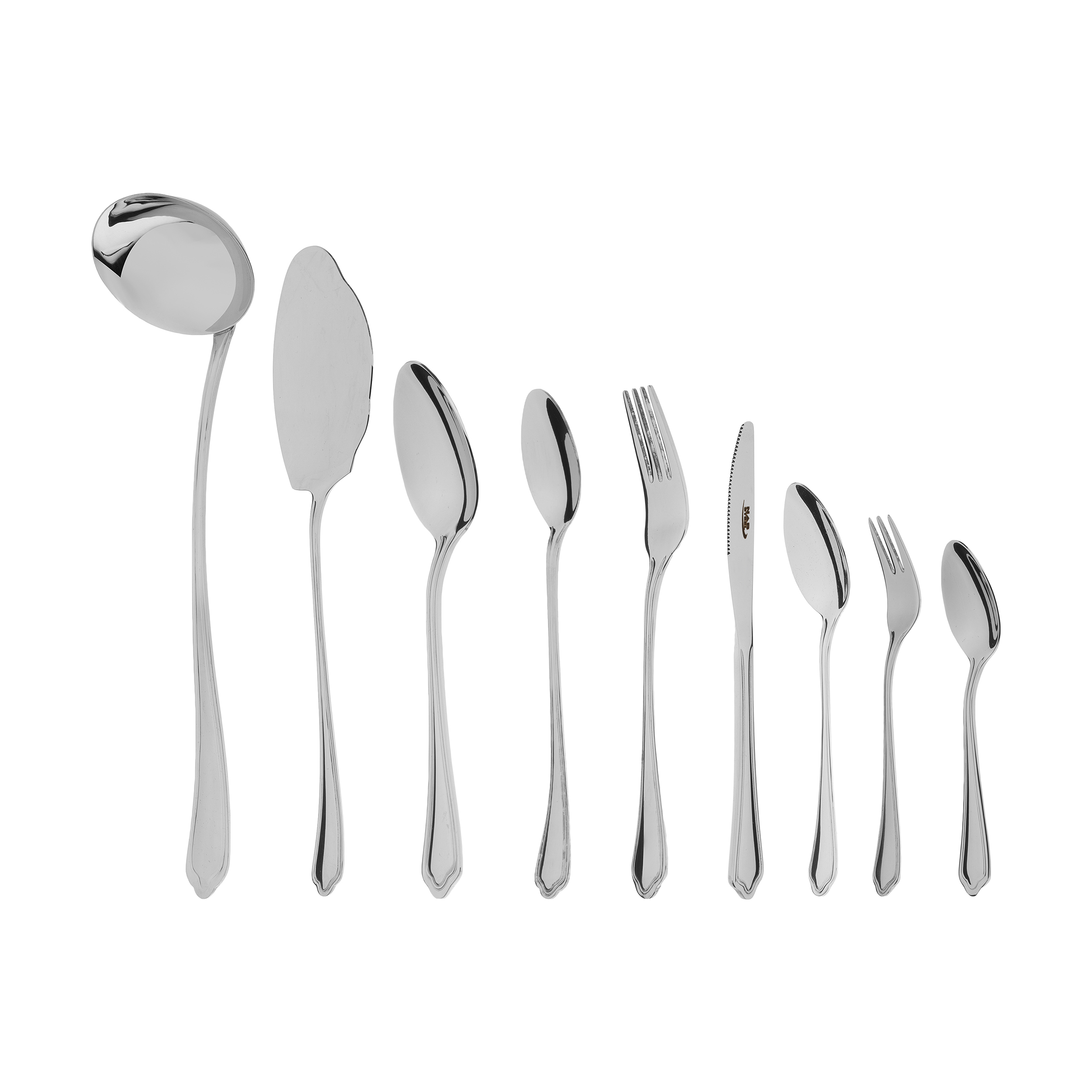 سرویس قاشق و چنگال 57 پارچه ناب استیل مدل venice