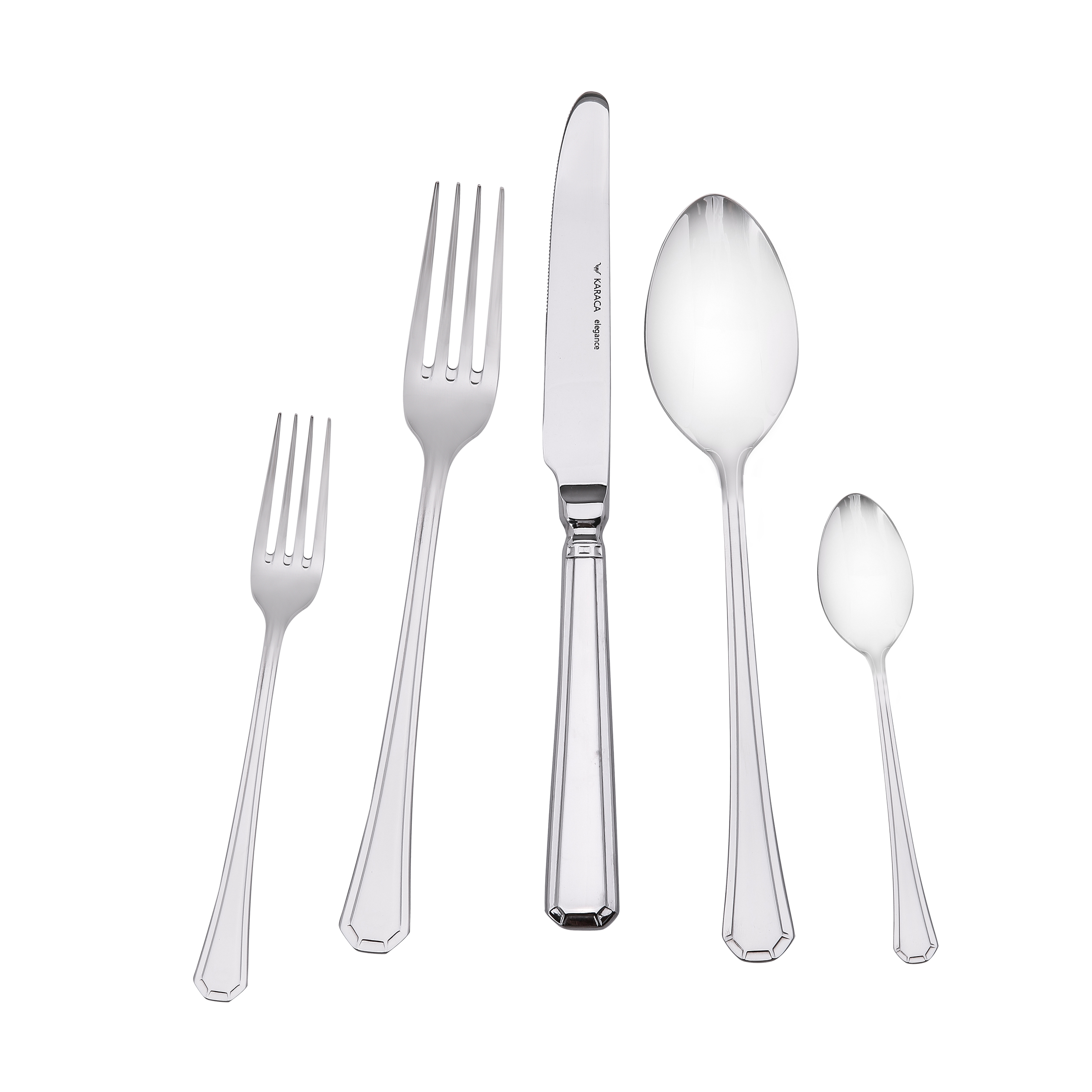 سرویس قاشق و چنگال 60 پارچه کاراجا مدل grecian