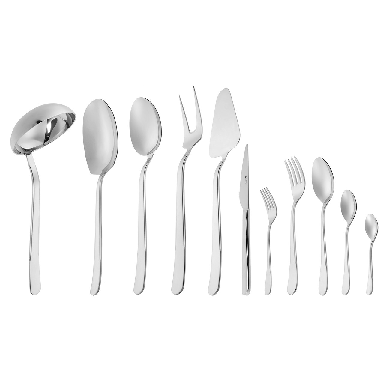 سرویس قاشق و چنگال 90 پارچه دسینی مدل goccia mirror finish