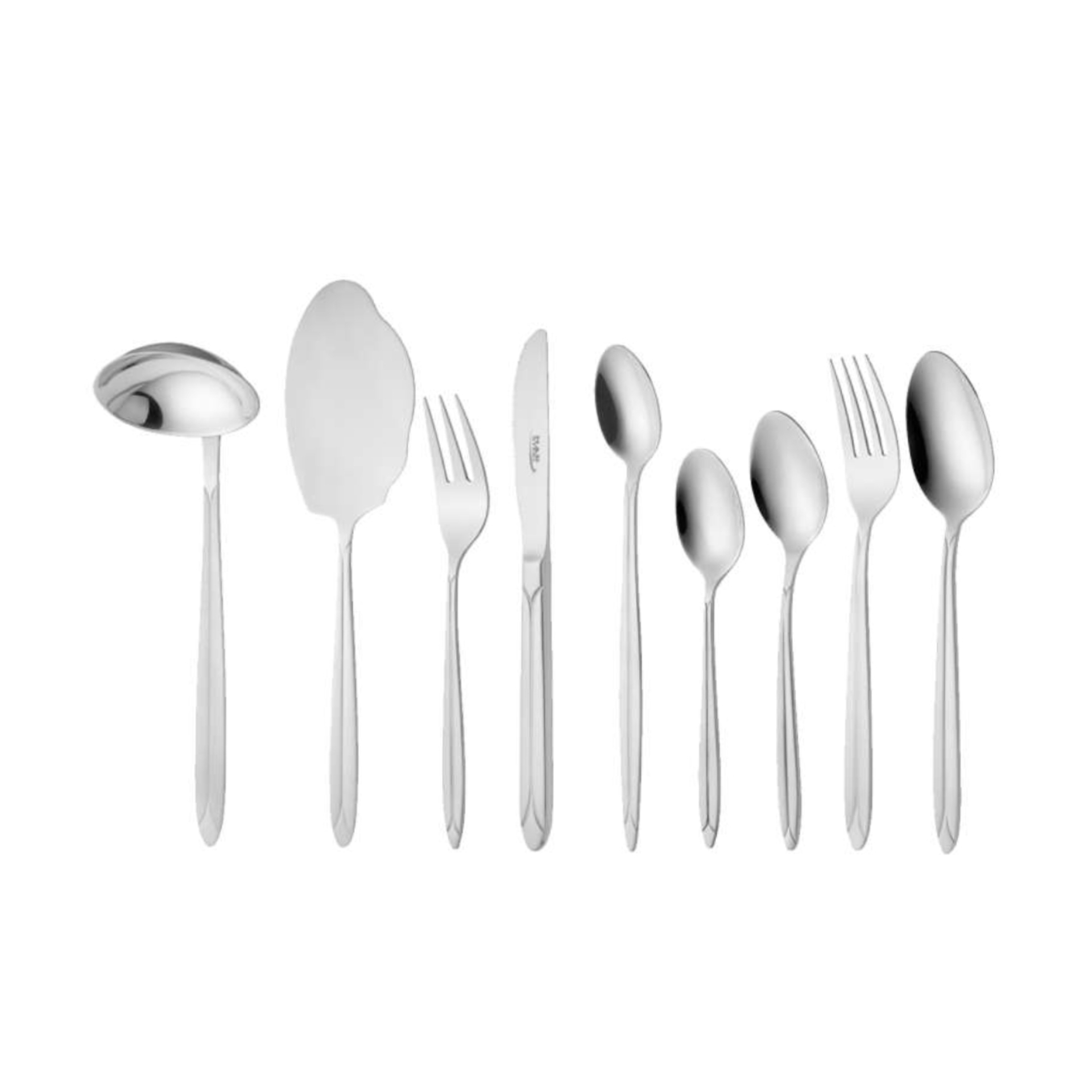 سرویس قاشق و چنگال 98 پارچه ناب استیل مدل پالرمو