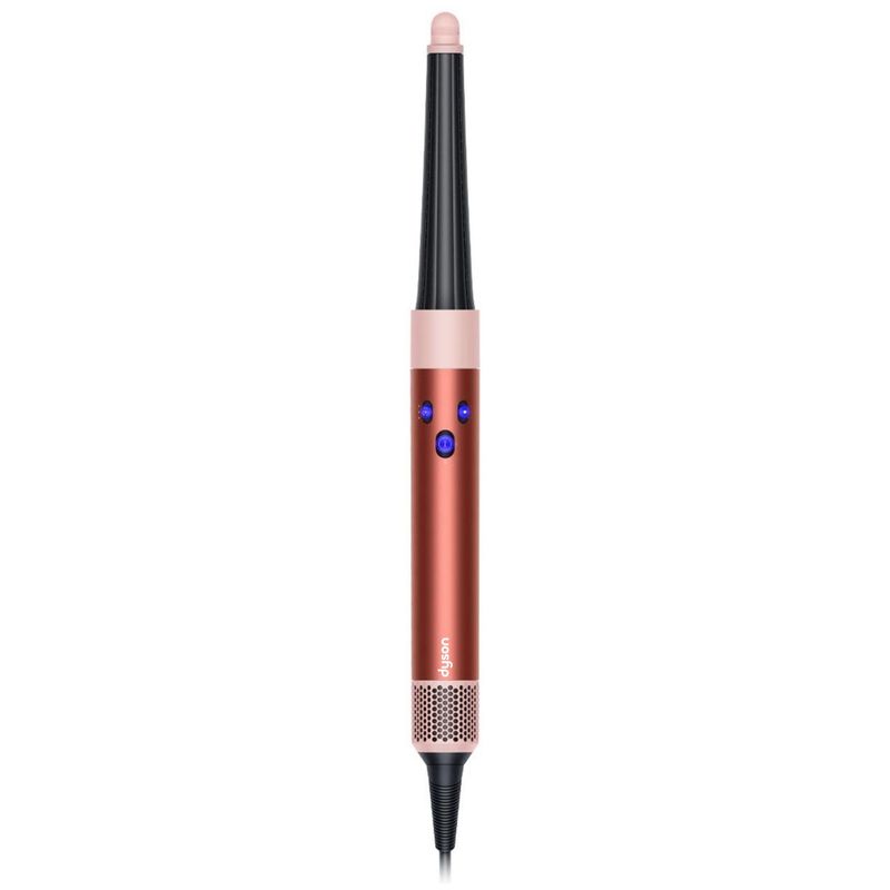 سشوار برس‌دار حالت‌دهنده 1300 وات دایسون مدل airwrap id hs08 موتور ac وزن 650 گرم دارای سری شانه‌دار سری برس‌دار گرد پهن خشک‌کن ملایم با ویژگی فرکنندگی صاف‌کنندگی حجم‌دهندگی با قابلیت فناوری تولید یون