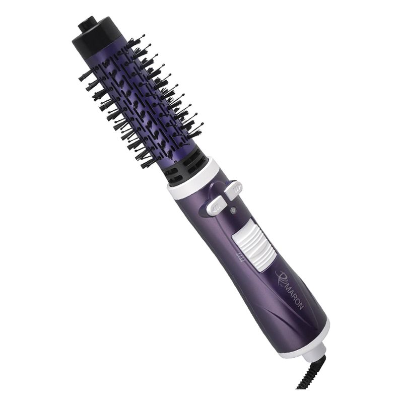 سشوار برس‌دار چرخشی 1000 وات پرومارون مدل rl 8814 موتور dc وزن 480 گرم المنت فلز با قابلیت باد سرد فناوری تولید یون سیم گردان