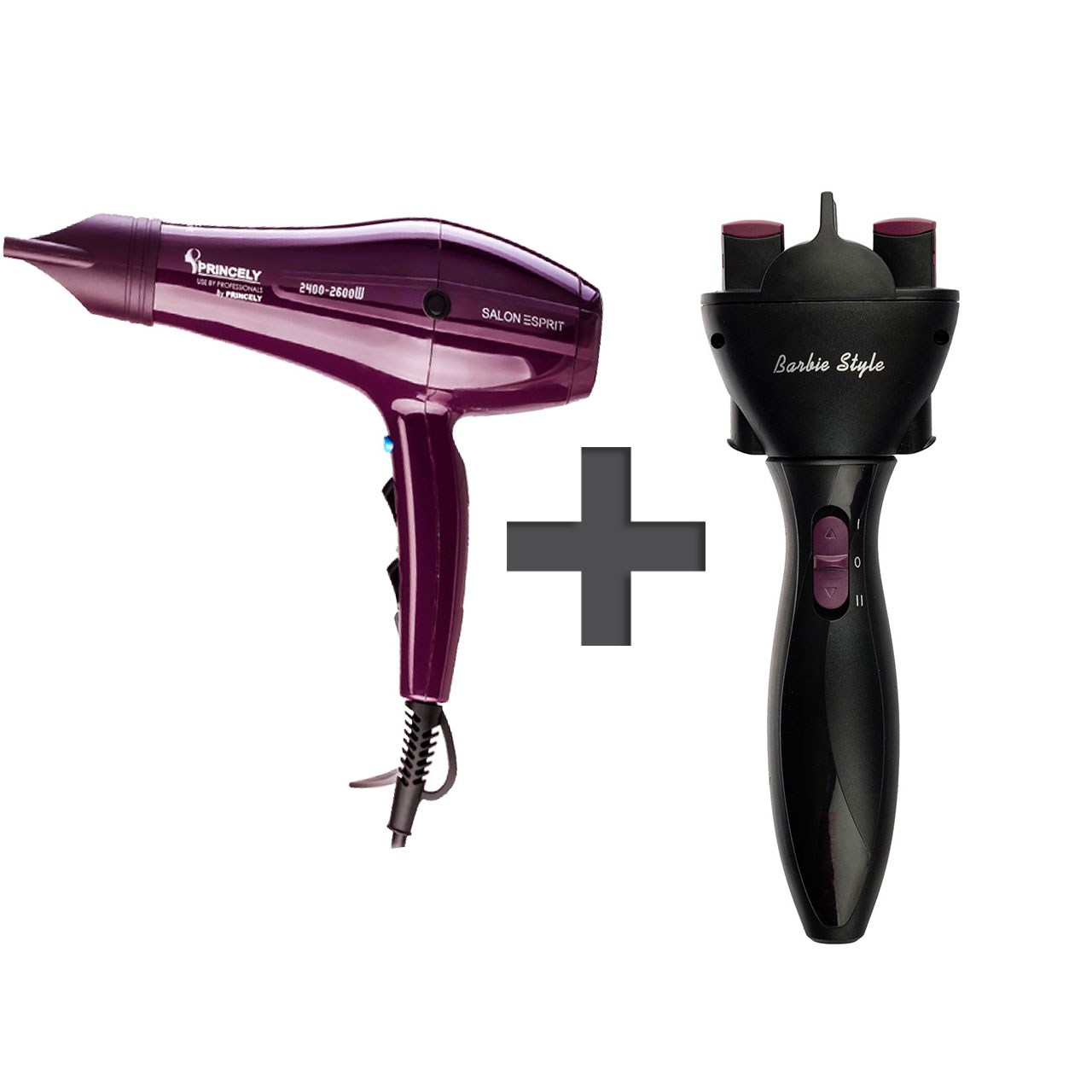 سشوار حرفه ای پرینسلی مدل pr250at به همراه بافت مو پرینسلی مدل pr318at