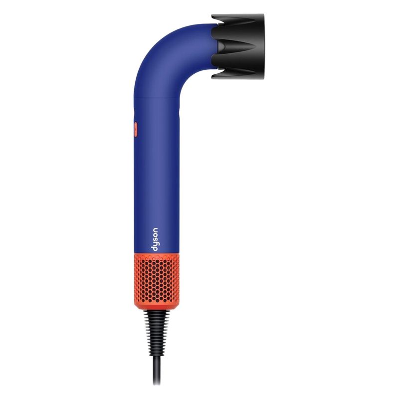 سشوار حرفه‌ای 1700 وات دایسون مدل supersonic r hd 18 موتور dc وزن 680 گرم دارای سری متمرکز‌کننده پهن سری شانه‌دار سری برس‌دار تخت خشک‌کن ملایم با ویژگی فرکنندگی صاف‌کنندگی حجم‌دهندگی با قابلیت باد سرد
