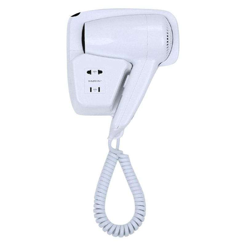 سشوار دیواری 1300 وات گرین مدل g28 موتور ac وزن 1000 گرم دارای سری متمرکز‌کننده باریک با ویژگی صاف‌کنندگی حجم‌دهندگی با قابلیت خشک‌کردن سریع