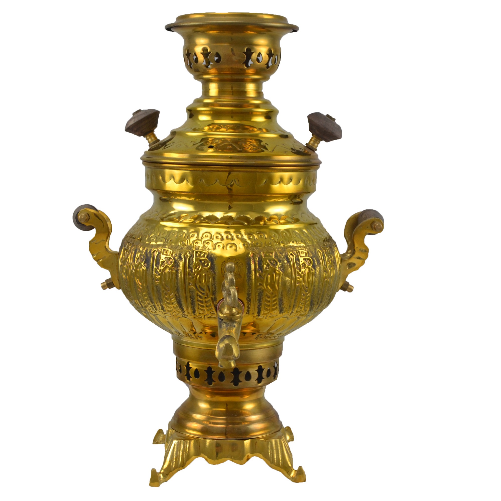 سماور زغالی مدل المپیک 127 ظرفیت 3 لیتر