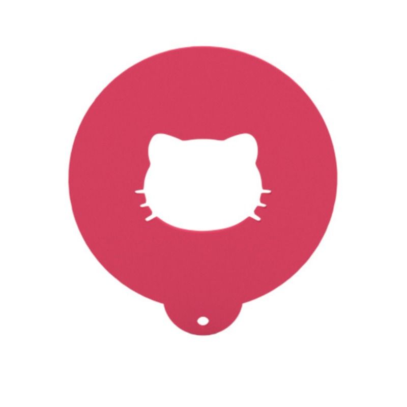شابلون تزیین قهوه مدل kitty