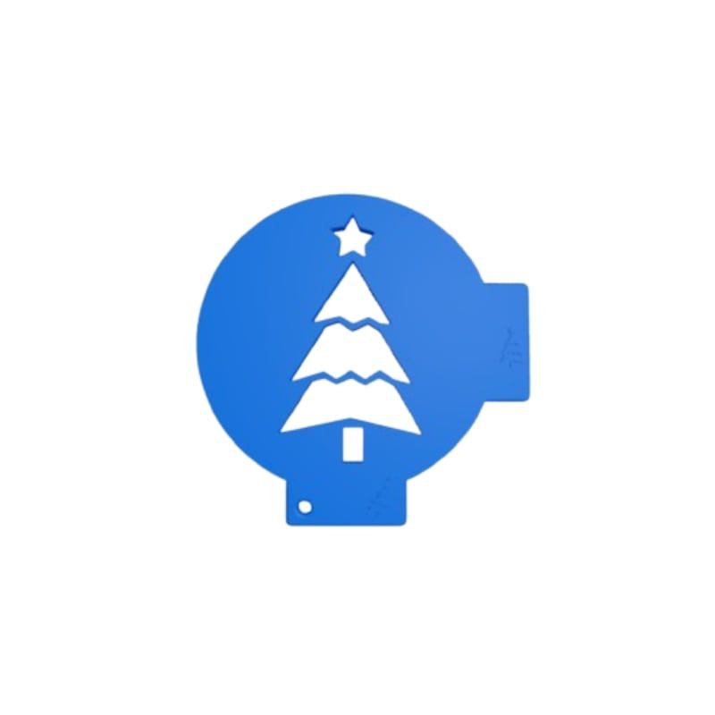 شابلون تزیین قهوه مدل tree