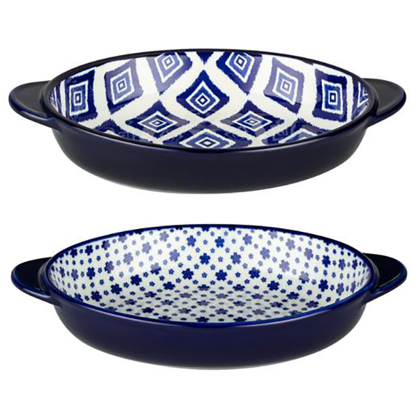 ظروف سرو مادام کوکو مدل reve bleu carre petite fleur مجموعه دو عددی