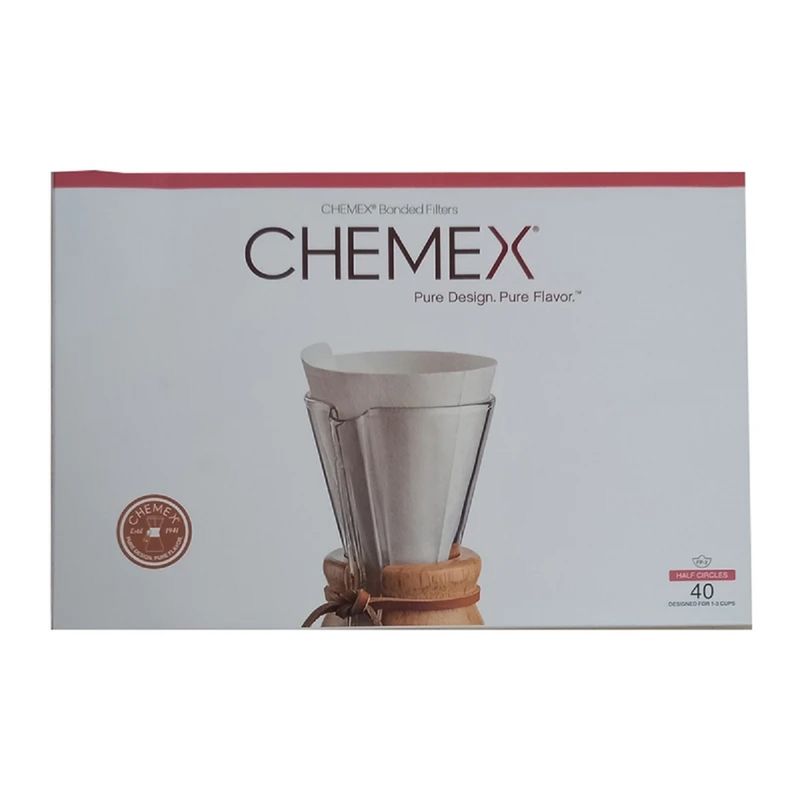 فیلتر قهوه ساز مدل کمکس 3cup بسته 40 عددی