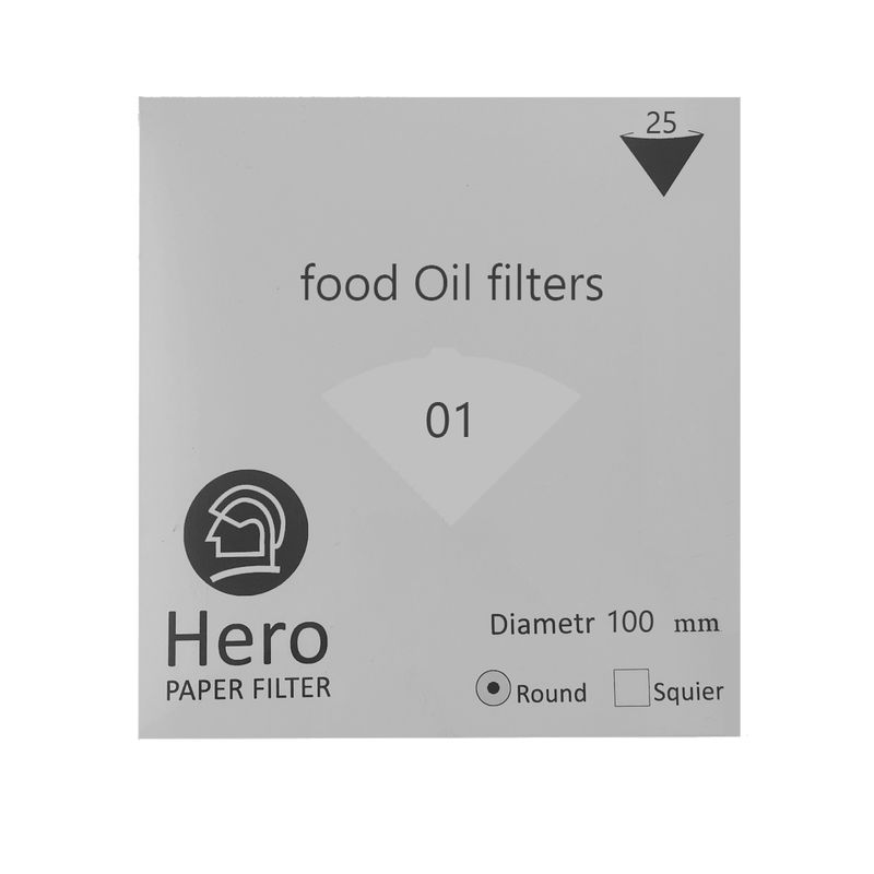 فیلتر قهوه و روغن خوراکی هیرو مدل 01 بسته 25 عددی