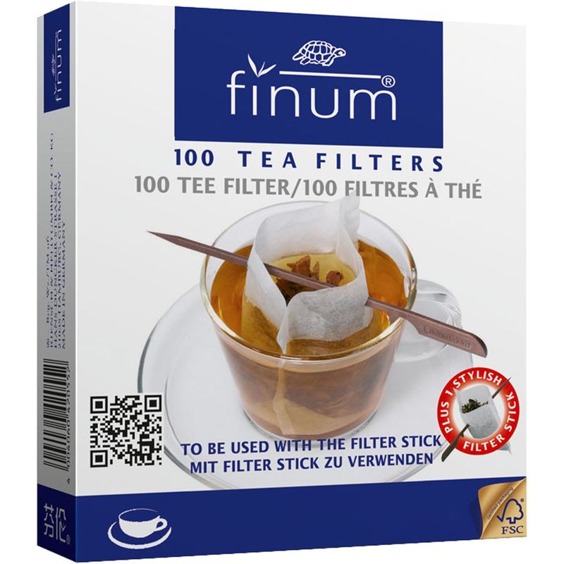 فیلتر چای و دمنوش فینوم سایز فنجانی   بسته 100 عددی