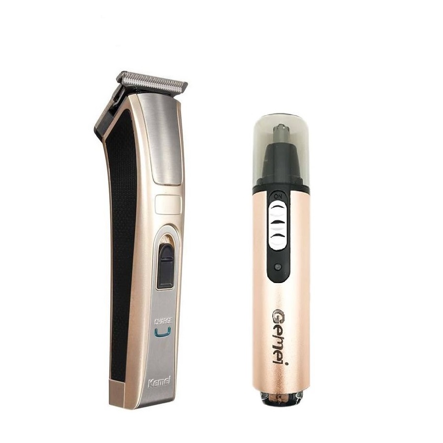 ماشین اصلاح موی صورت کیمی مدل km 5017 به همراه موزن گوش و بینی جیمی مدل gm 3112