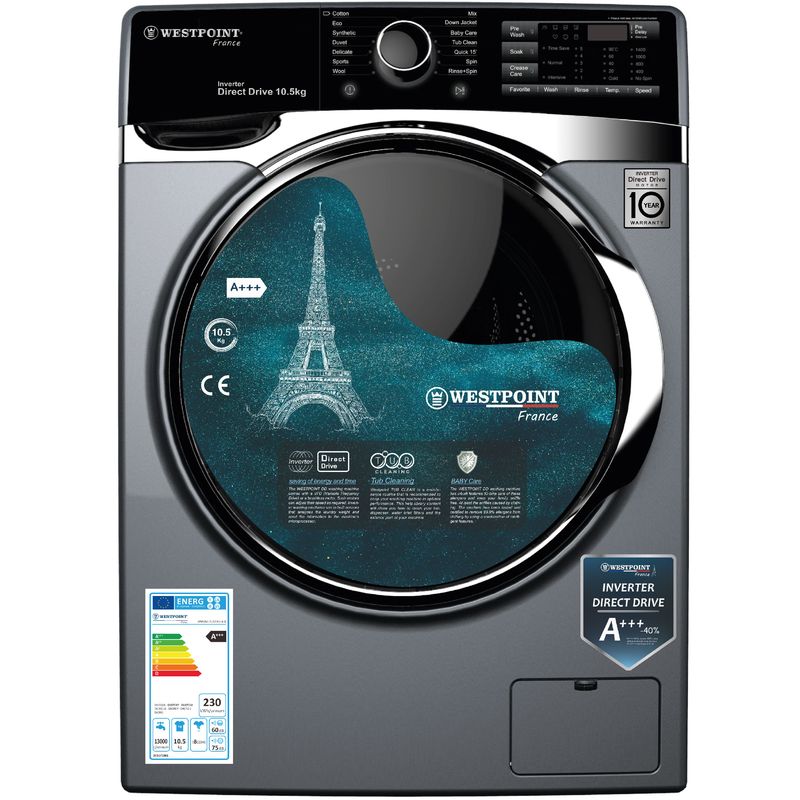 ماشین لباسشویی 10.5 کیلوگرم اتوماتیک وست پوینت مدل wmsd 105143.es