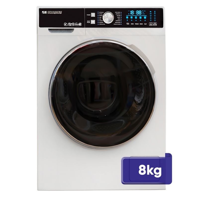 ماشین لباسشویی 8 کیلوگرم اتوماتیک سپهر الکتریک مدل se1284w