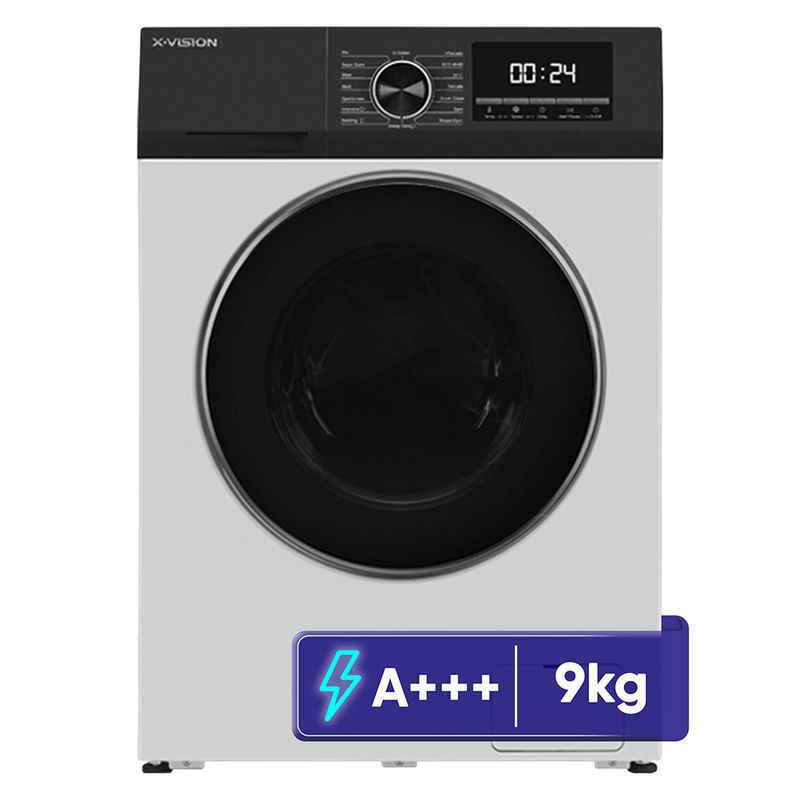 ماشین لباسشویی 9 کیلوگرم اتوماتیک ایکس ویژن مدل tp92 bwd
