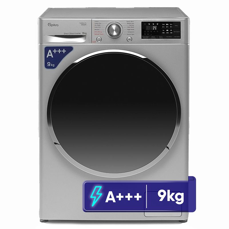 ماشین لباسشویی 9 کیلوگرم اتوماتیک جی پلاس مدل gwm r99s.ktn
