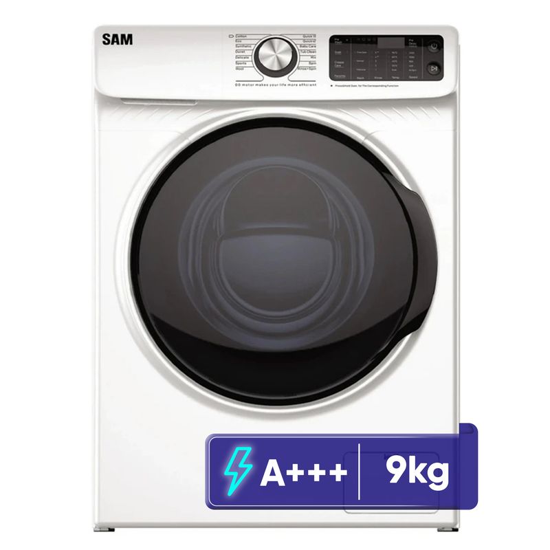 ماشین لباسشویی 9 کیلوگرم اتوماتیک سام مدل dd p1480_w