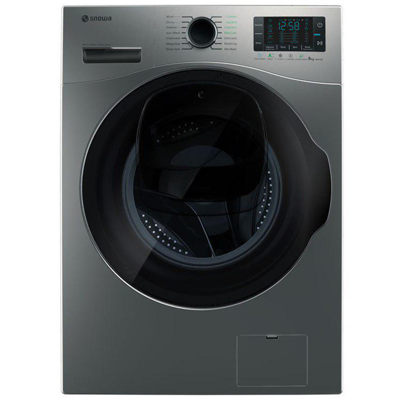 ماشین لباسشویی wash in wash اسنوا مدل swm 842s ظرفیت 8 کیلوگرم
