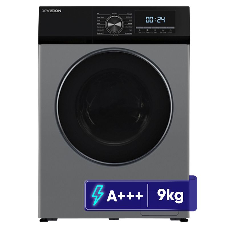ماشین لباسشویی اتوماتیک ایکس ویژن مدل tp92 bsd ظرفیت 9 کیلوگرم