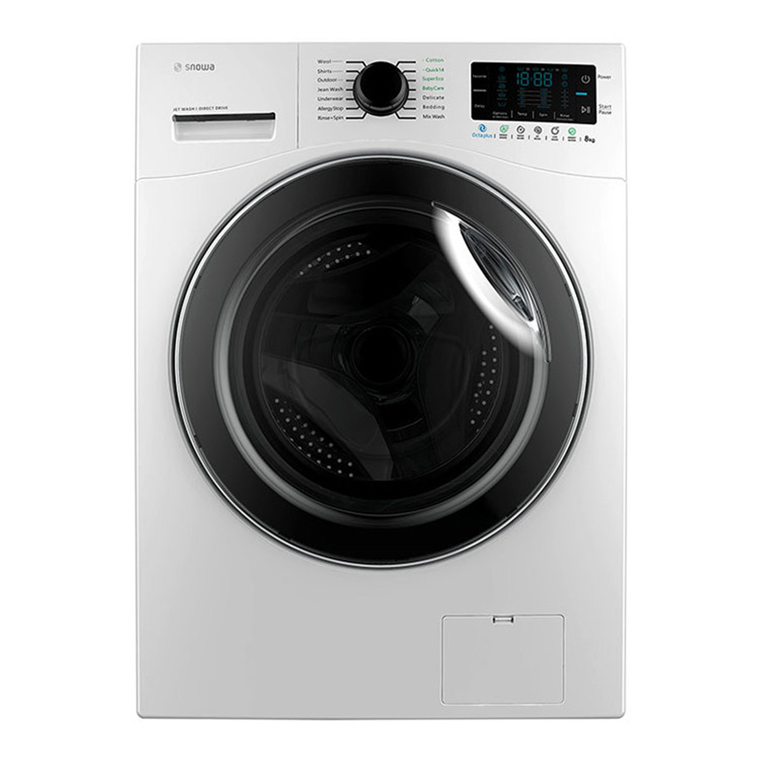ماشین لباسشویی اسنوا مدل swm 84516 ظرفیت 8 کیلوگرم