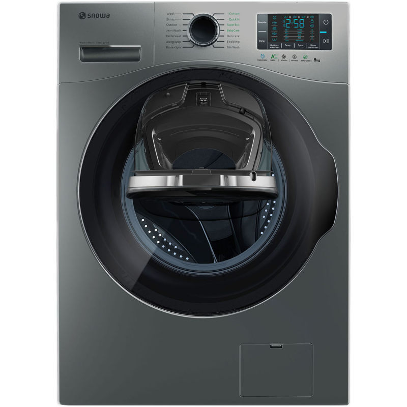 ماشین لباسشویی اسنوا مدل swm 84617 ظرفیت 8 کیلوگرم