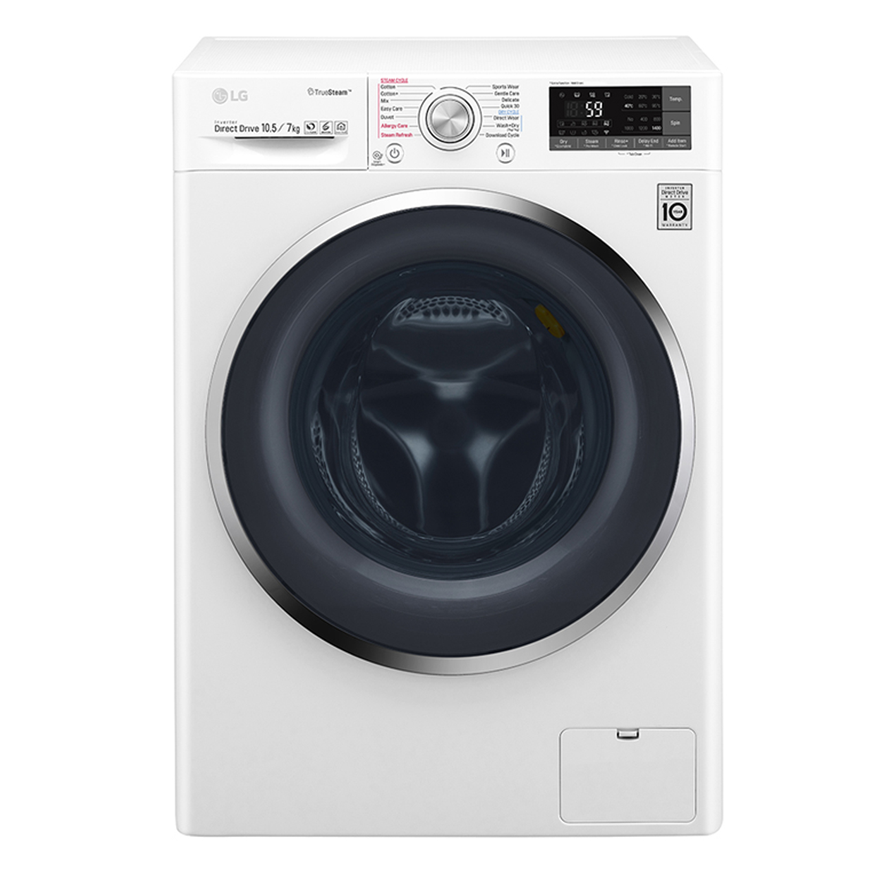 ماشین لباسشویی ال جی مدل wm 1045cs ظرفیت 10.5 کیلوگرم