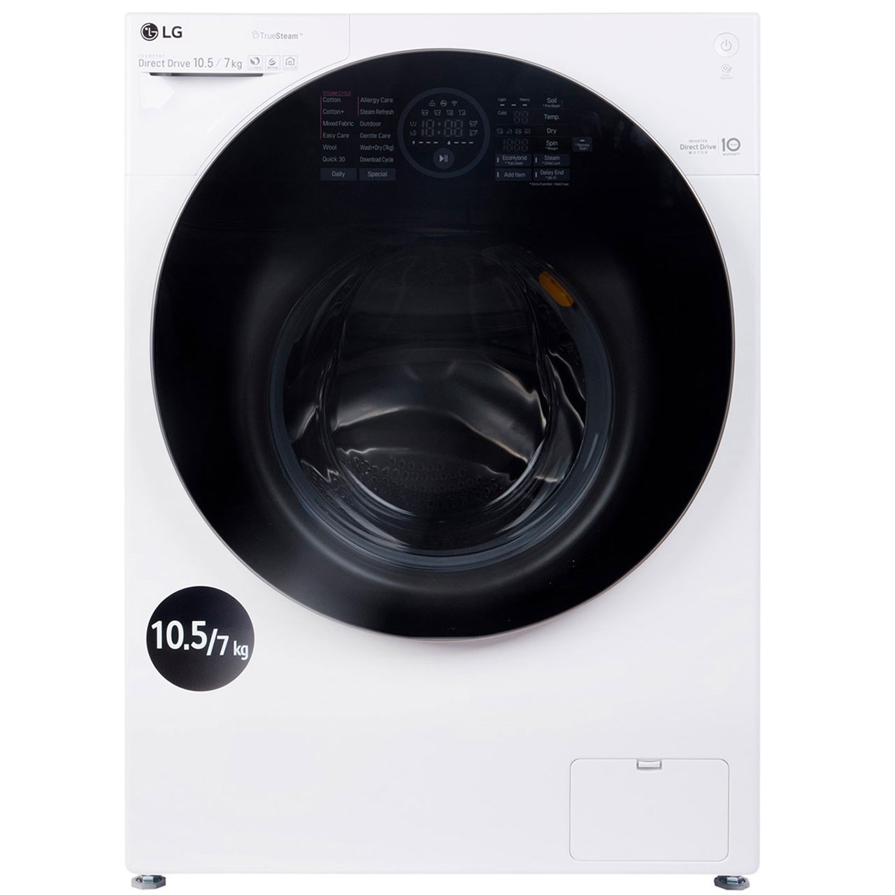 ماشین لباسشویی ال جی مدل wm g105s ظرفیت 10.5 کیلوگرم