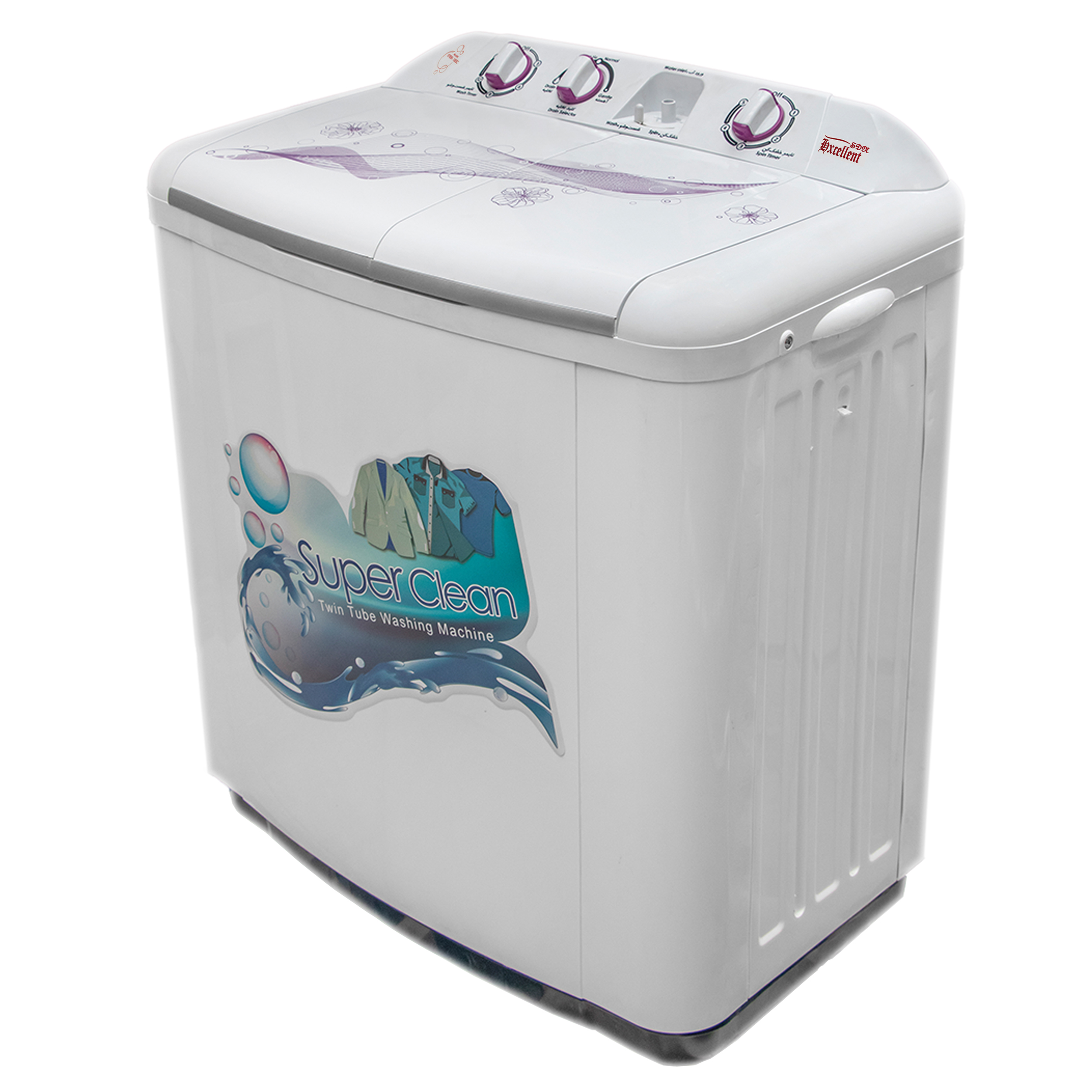 ماشین لباسشویی اکسلنت اس دی ان مدل xpb90 188sc ظرفیت 9 کیلوگرم