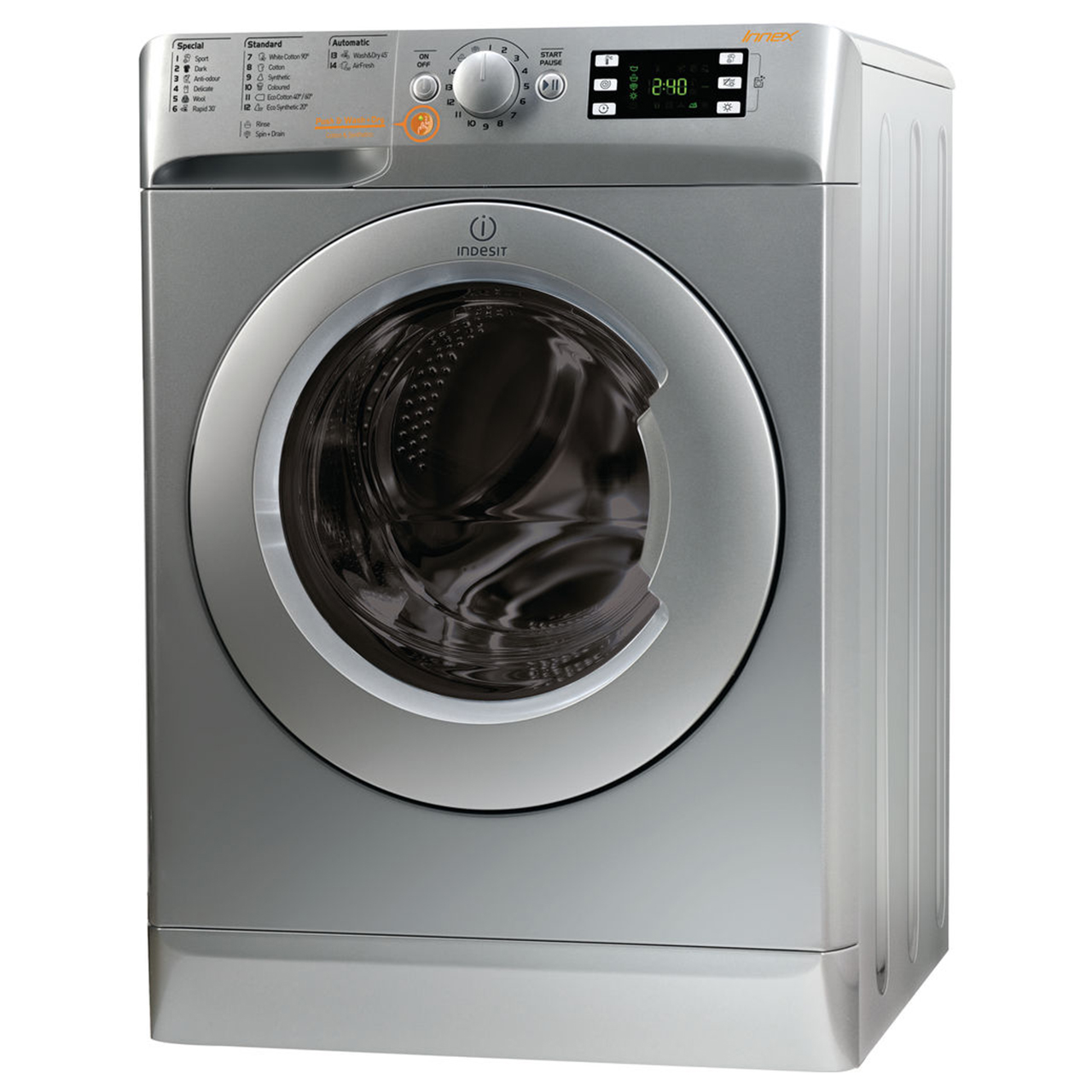 ماشین لباسشویی ایندزیت مدل xwde 861480 xs ظرفیت 8 کیلوگرم