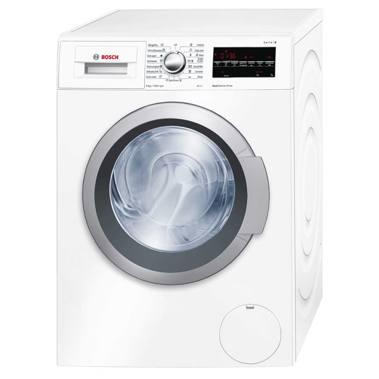 ماشین لباسشویی بوش سری 6 مدل wat28480ir ظرفیت 9 کیلوگرم
