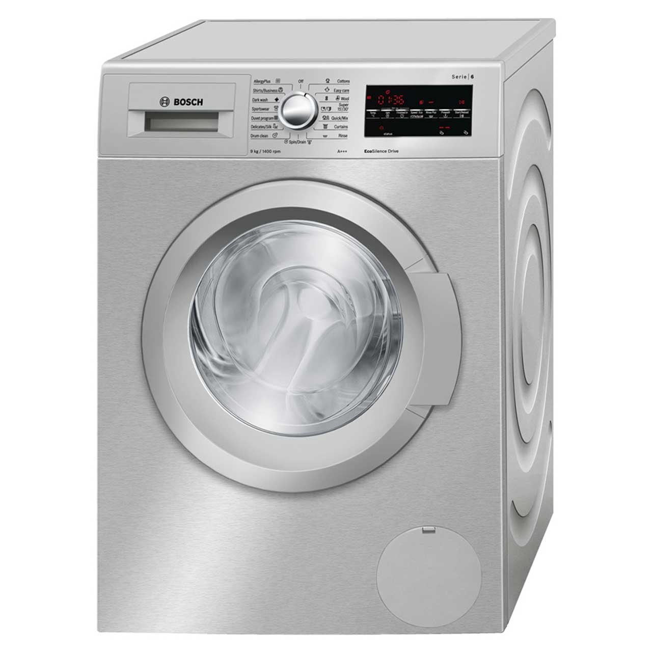 ماشین لباسشویی بوش سری 6 مدل wat2848xir ظرفیت 9 کیلوگرم