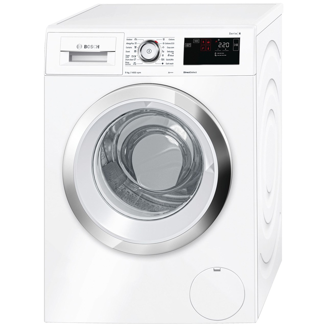 ماشین لباسشویی بوش سری 6 مدل wat28561ir ظرفیت 9 کیلوگرم