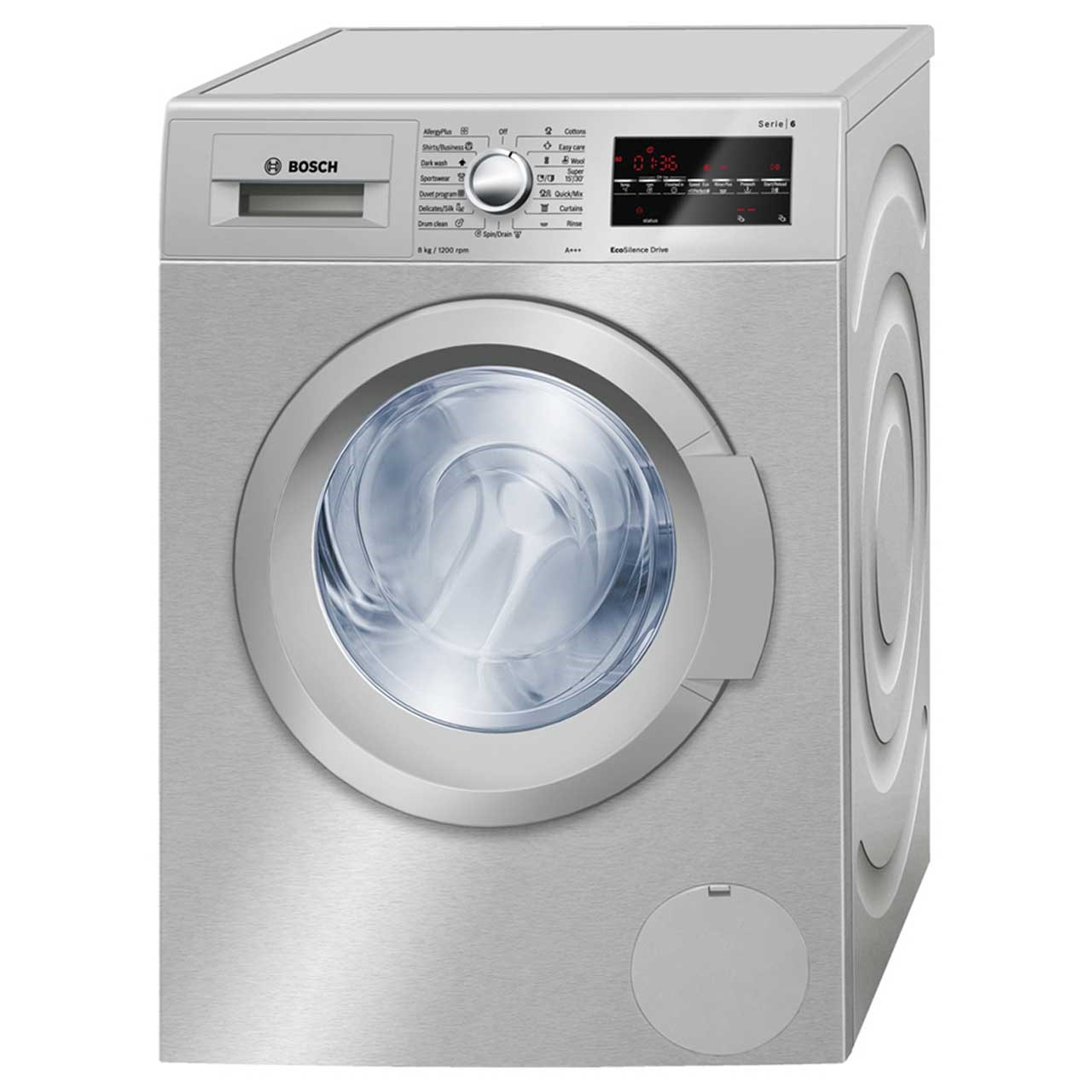 ماشین لباسشویی بوش سری 8 مدل wat2446xir ظرفیت 8 کیلوگرم