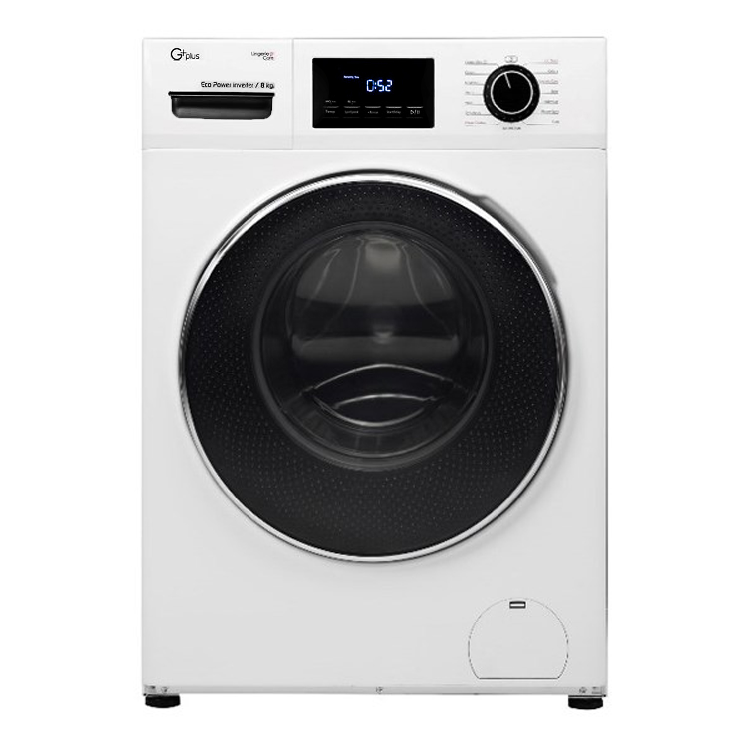 ماشین لباسشویی جی پلاس مدل gwm k824w ظرفیت 8 کیلوگرم