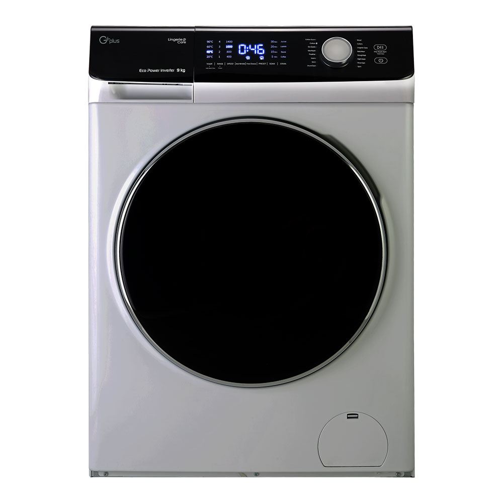 ماشین لباسشویی جی پلاس مدل gwm k947s ظرفیت 9 کیلوگرم