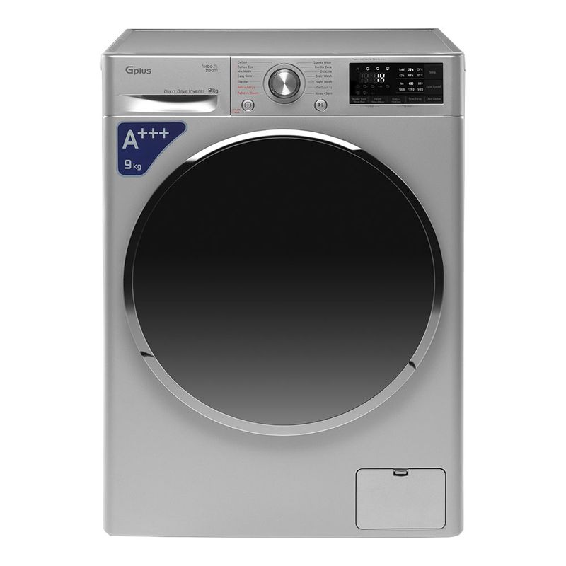 ماشین لباسشویی جی پلاس مدل gwm l909ss ظرفیت 9 کیلوگرم