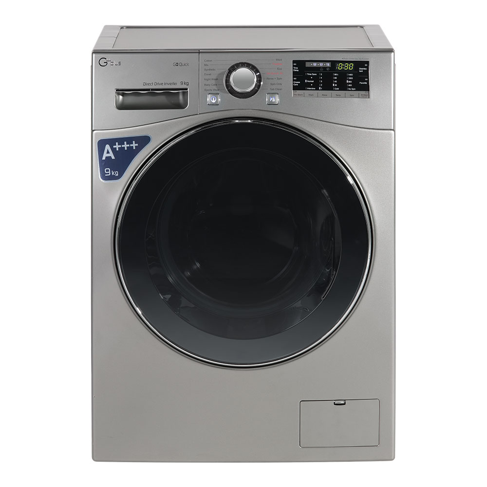 ماشین لباسشویی جی پلاس مدل gwm l9645t ظرفیت 9 کیلوگرم