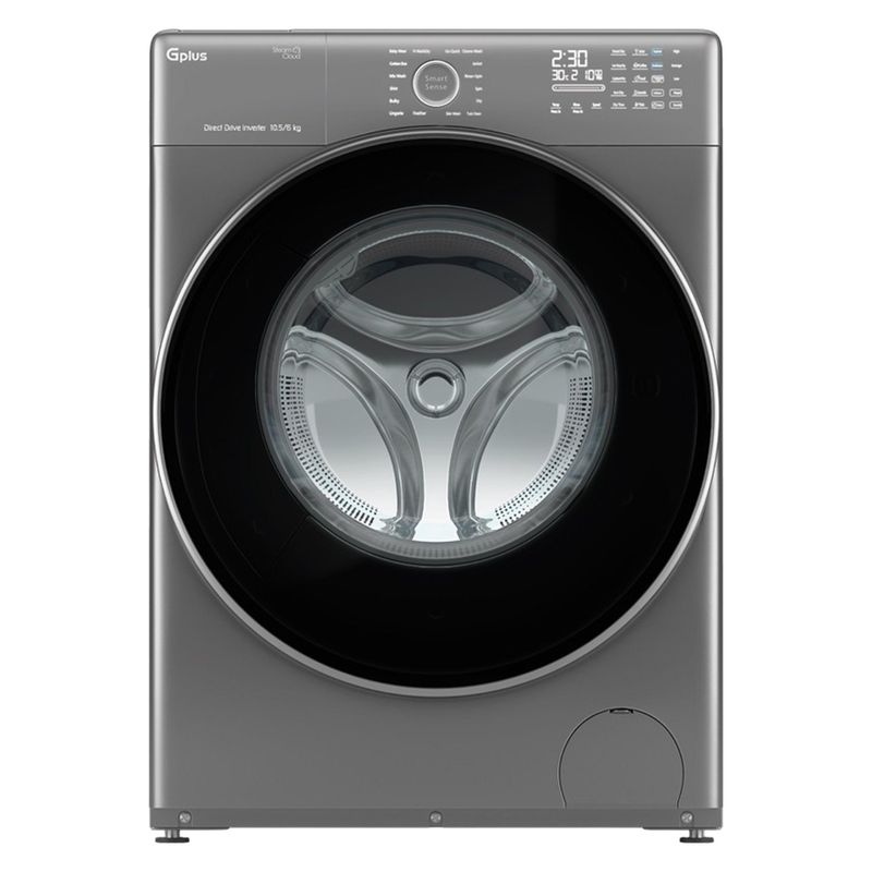 ماشین لباسشویی جی پلاس مدل gwm pd108bs ظرفیت 10.5 کیلوگرم