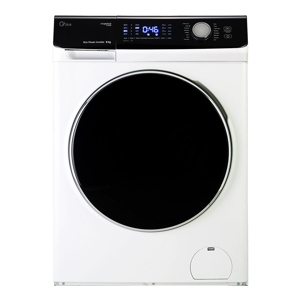 ماشین لباسشویی جی پلاس مدل k9542w ظرفیت 9 کیلوگرم