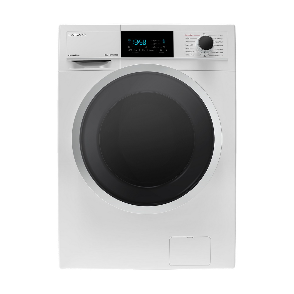 ماشین لباسشویی دوو سری کاریزما مدل dwk 8100 ظرفیت 8 کیلوگرم