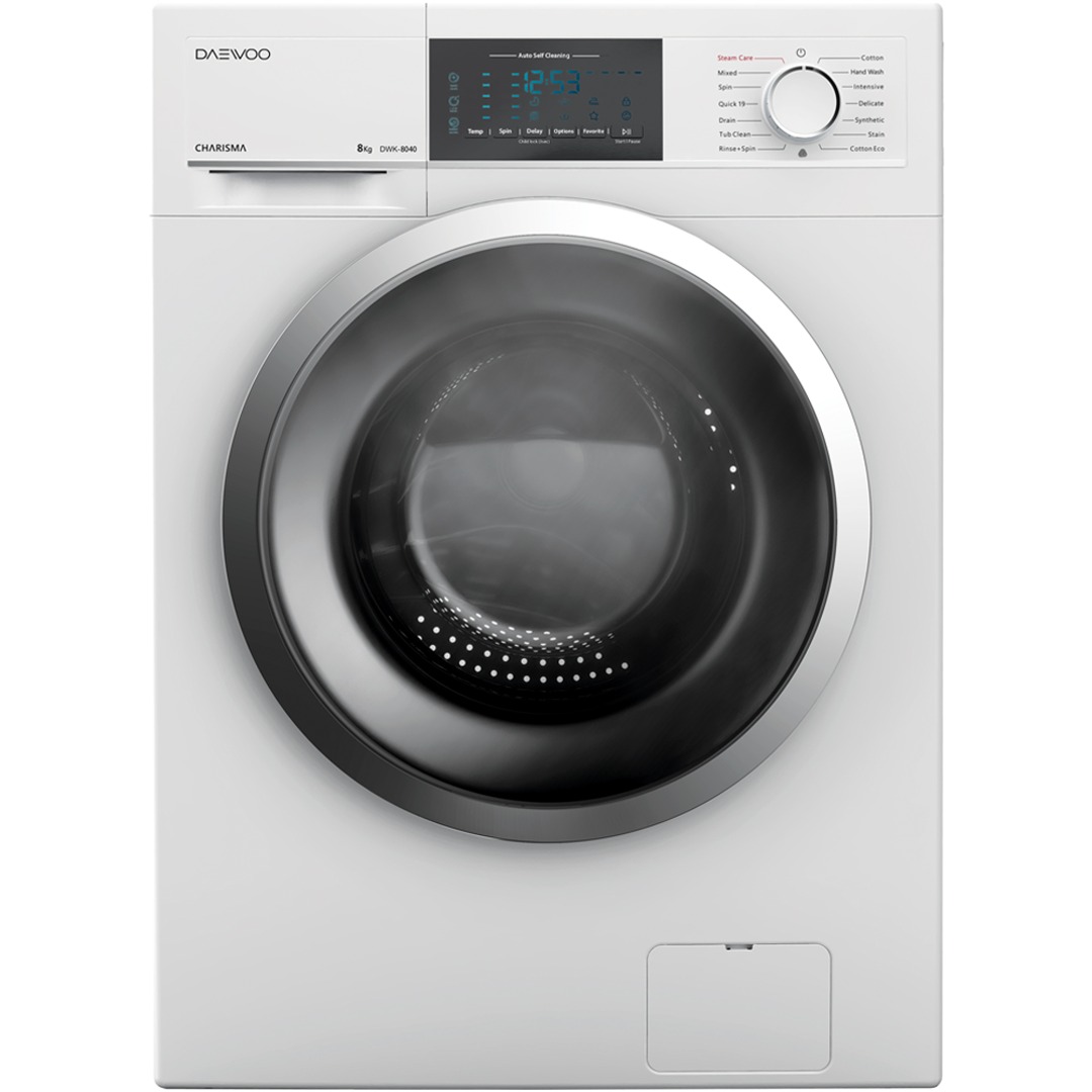 ماشین لباسشویی دوو مدل dwk 8140 ظرفیت 8 کیلوگرم
