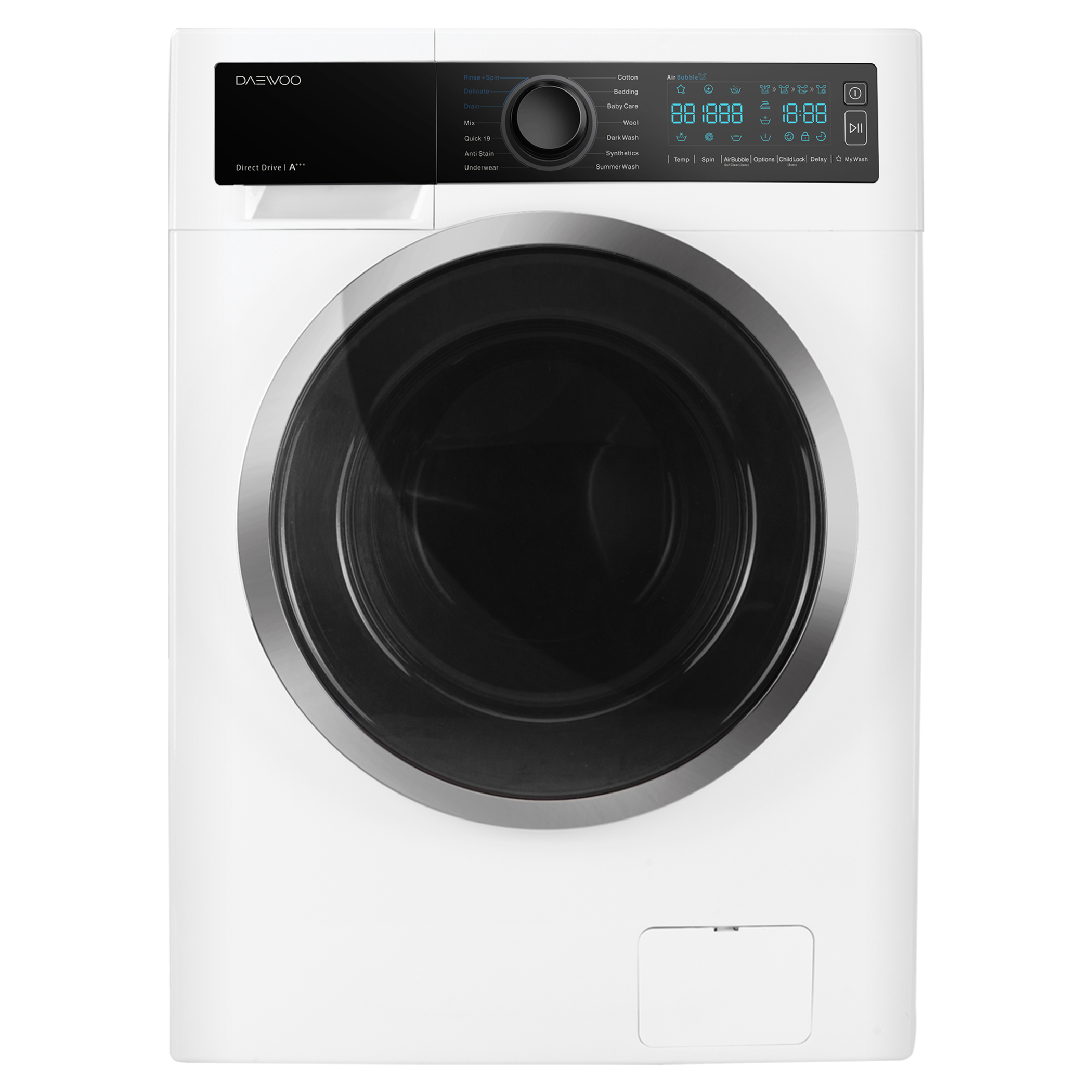 ماشین لباسشویی دوو مدل dwk life821tt ظرفیت 8 کیلوگرم