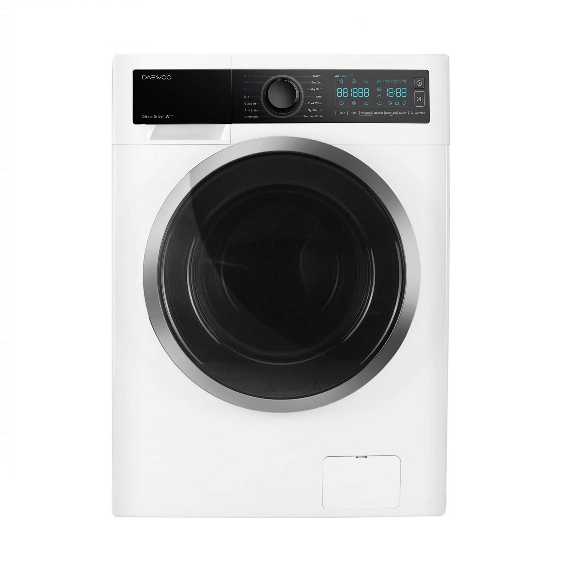 ماشین لباسشویی دوو مدل dwk life82tb ظرفیت 8 کیلوگرم