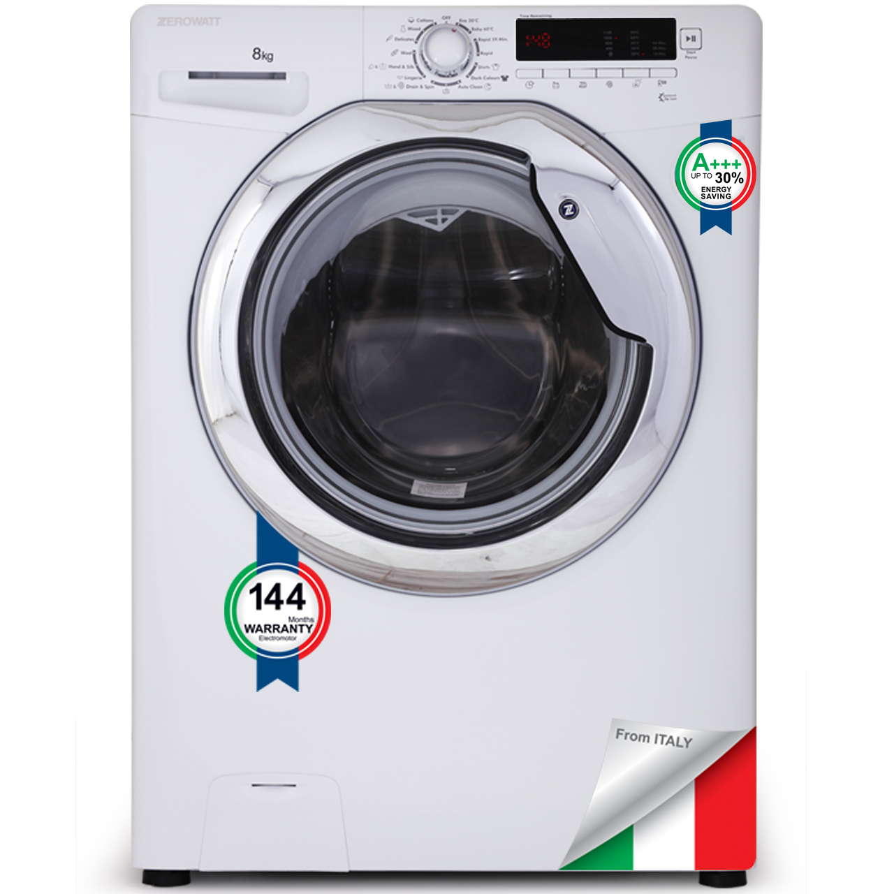 ماشین لباسشویی زیرووات مدل oz 1189 ظرفیت 8 کیلوگرم